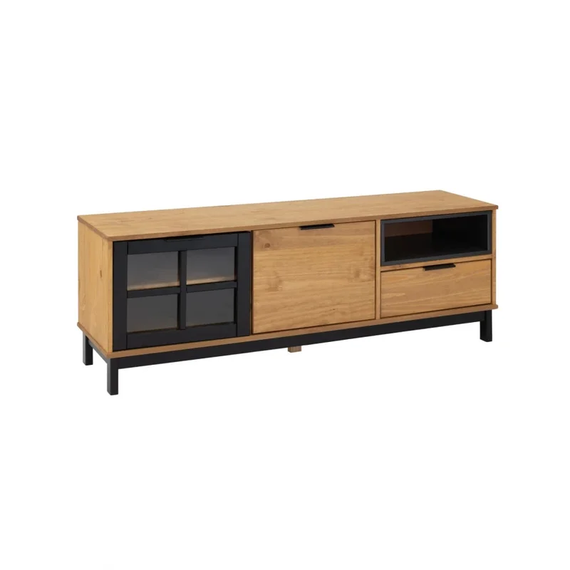 KIT Mesa De Living + Rack de TV Línea Denver en Madera natural - Muebles para TV, Uruguay | Ecowood, vista 6