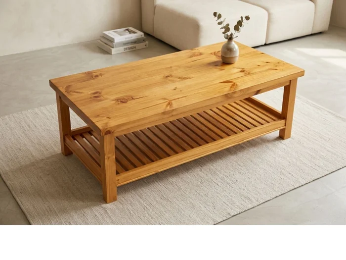 Mesa de Living Parrilla MUESTRA en Madera natural - Mesas de living, Uruguay | Finkel, vista 3