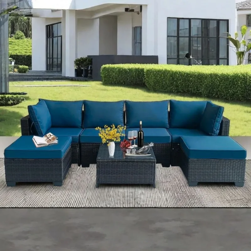 Juego de jardin Maui en Azul - Muebles para el exterior, Uruguay | La Cueva Muebles, vista 3