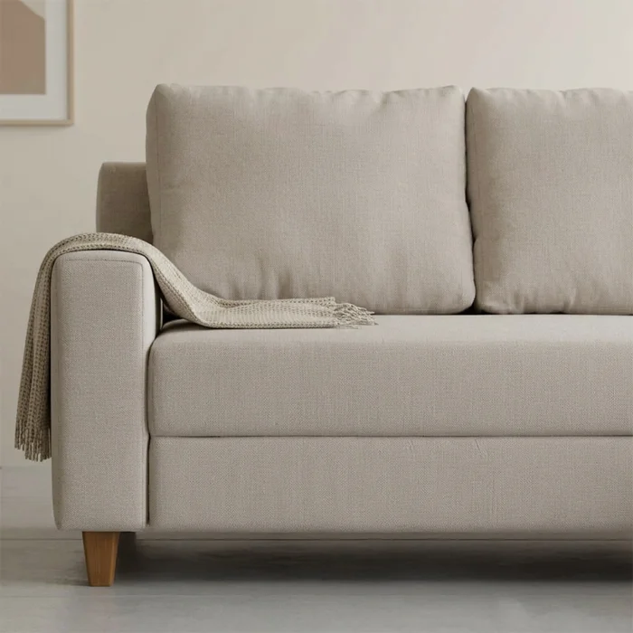 Rinconera Lucci - Tela Microfibra - Chaise derecho - Berlin 02 (Beige) en Beige - Sillones y sofás, Uruguay | Nyr, vista 4