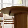 MESA DE COMEDOR VENTAGLIO MARRÓN CIRCULAR - Mesas de comedor, Uruguay | Viasono, vista 4 de 5