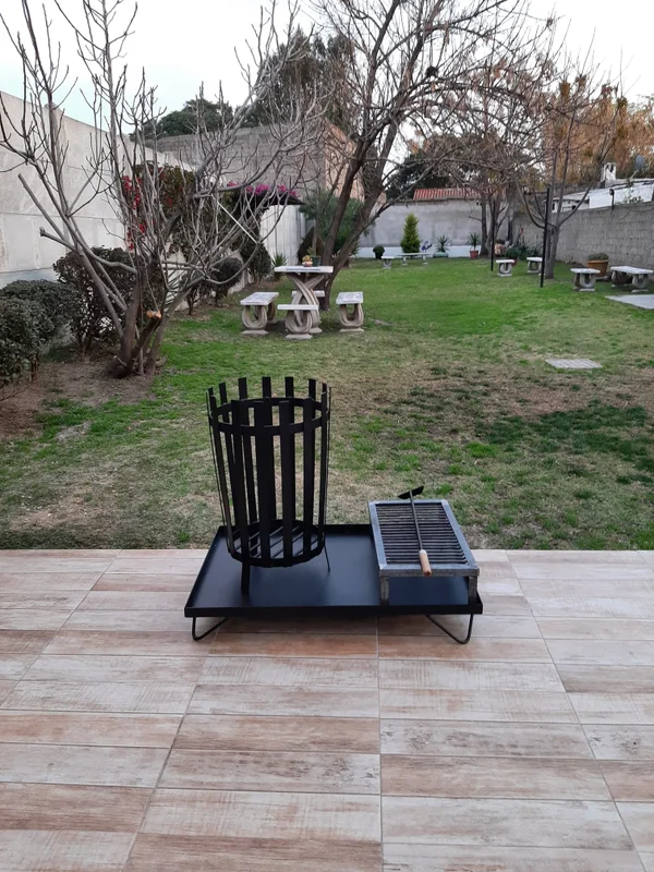Quemador de Jardín Industrial con Base XL y Parrilla en Negro - Muebles para el exterior, Uruguay | Quemadores de Jardín, vista 4