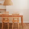 Mesa extensible Yain de chapa y madera maciza de roble - 120 (180) x 80 cm en Madera natural - Mesas de comedor, Uruguay | Kavehome, vista 3 de 10