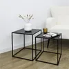 SET 2 MESAS AUX 38X38X41/34X34X37CM METAL NEGRO en Negro - Mesas de comedor, Uruguay | Decohogar, vista 2 de 3