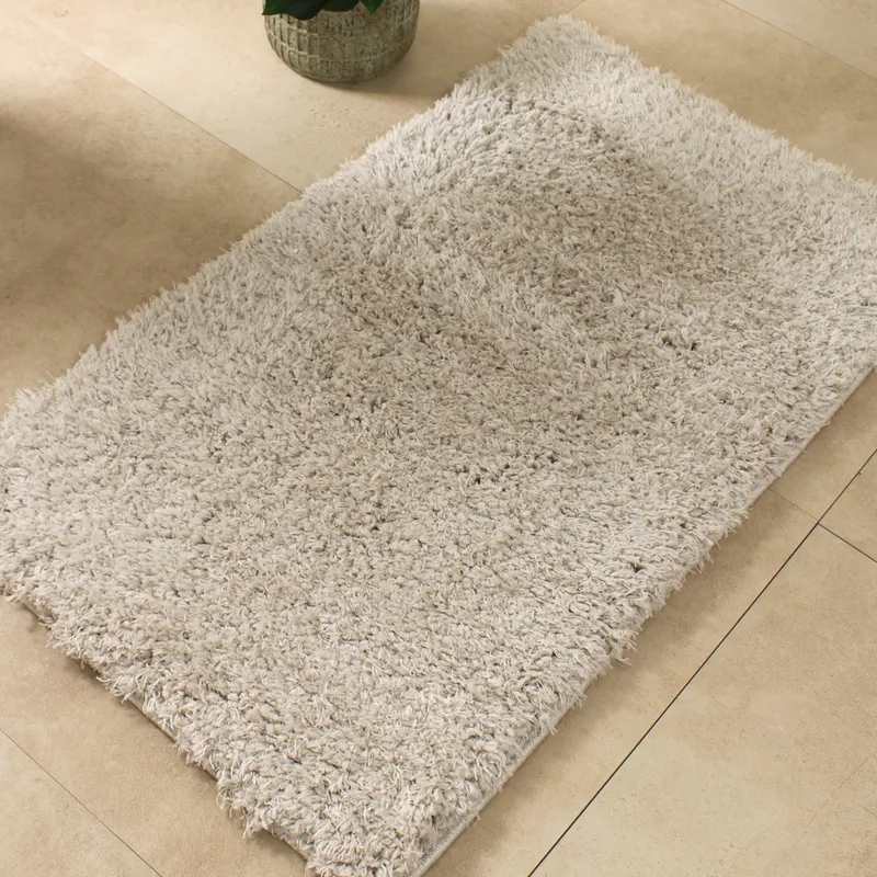 Alfombra Super Shaggy 65×120 en Beige - Textiles, Uruguay | Tiendas Montevideo