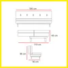 Producto: Sofá Cama 1.90 de AMARELO - Sillones y sofás, Uruguay | Amarelo, vista 3 de 3