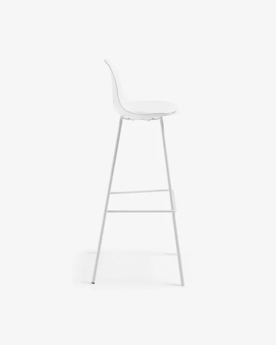 Taburete Brighter - blanco altura 75 cm en Blanco - Butacas, banquetas y puffs, Uruguay | Kavehome, vista 3
