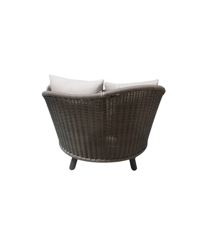 BUTACA MENORCA INDIVIDUAL OUTDOOR CON ALMOHADON en Gris - Muebles para el exterior, Uruguay | Más Infinito Casa, vista 3
