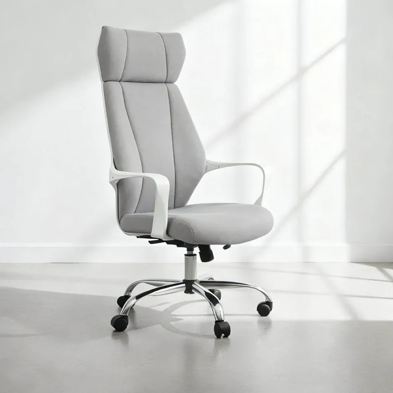 Silla De Oficina Tela-y-polipropileno Gris Arsene en Gris - Escritorios y sillas de escritorio, Uruguay | Divino