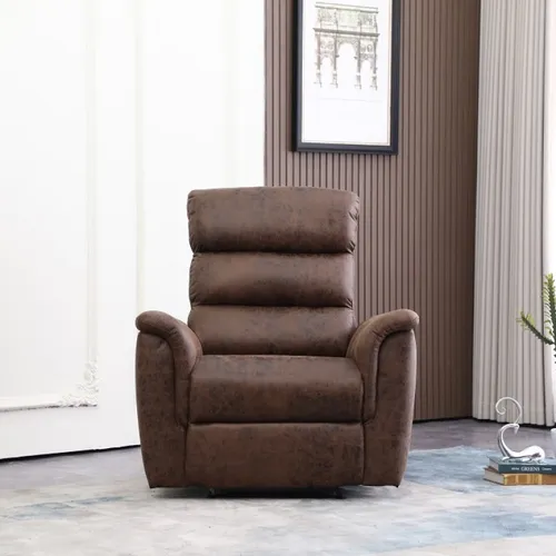Sillón reclinable 1 Cuerpo Benson Choco en Marrón - Sillones y sofás, Uruguay | Satec
