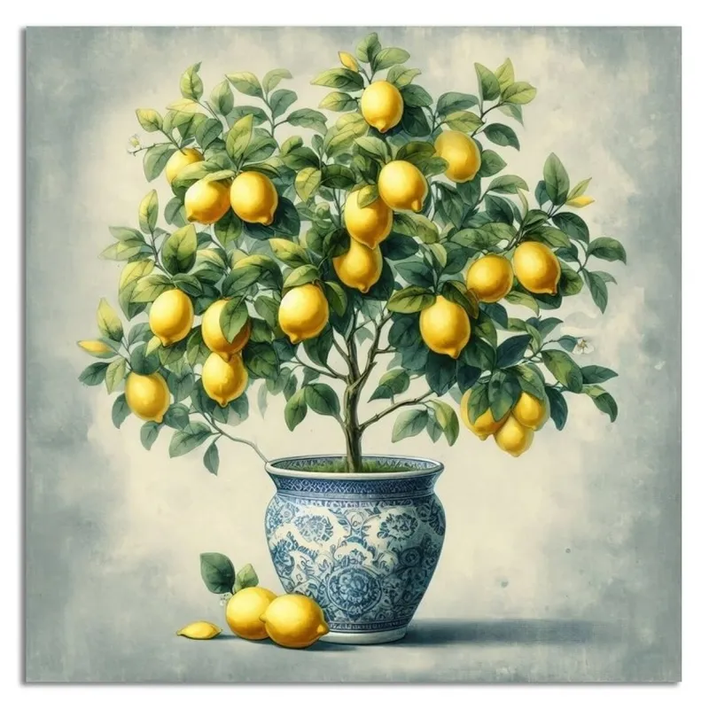 CUADRO CANVAS 30x30cm LIMONES 2 - Decoración de pared, Uruguay | Decohogar