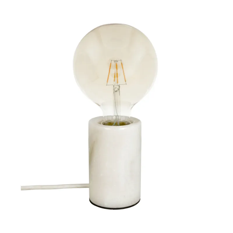 Luminaria de Mesa Lope Blanca en Negro - Lámparas de mesa, Uruguay | Serlux