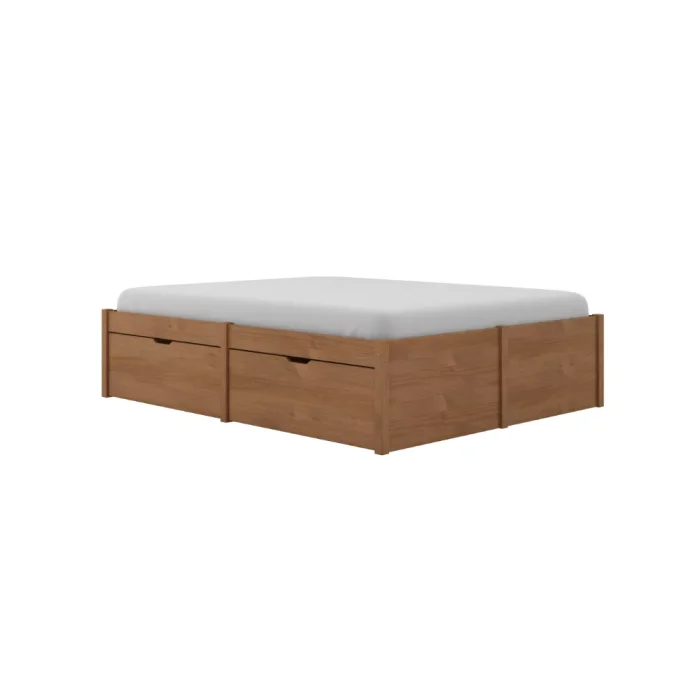 Cama Matrimonial - Línea Beauty en Madera natural - Respaldos de cama, Uruguay | Concetto Casa