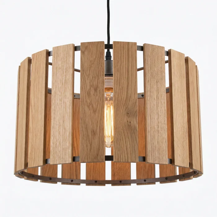 Colgante Nativo Wood Slats en Madera natural - Lámparas colgantes, Uruguay | La Perla