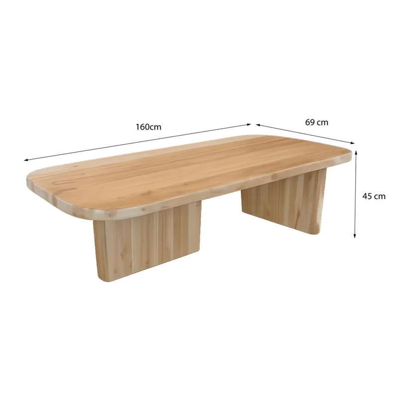 Mesa de centro Noah - Natural en Madera natural - Mesas de living, Uruguay | Walnut, vista 3