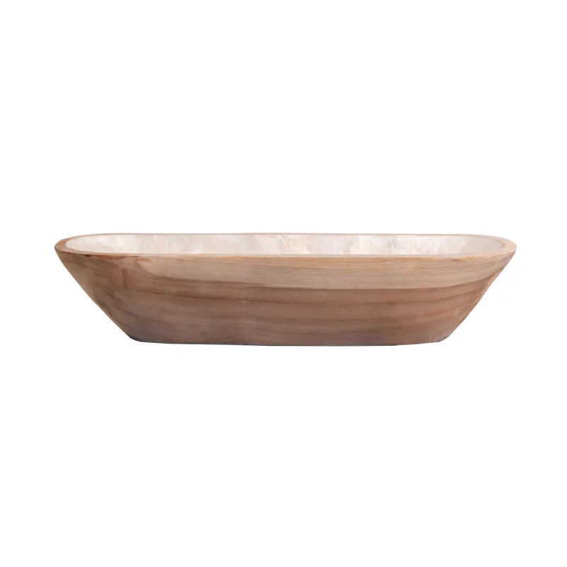 Bowl Boat 40x10cm, Nat Natural/beige Nacar Boat Bowl Shell en Madera natural - Decoración, Uruguay | Divino