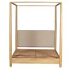 Cama Canopy Queen Madera-de-mango Natural-beige Woodside en Madera natural - Dormitorio, Uruguay | Divino, vista 3 de 6