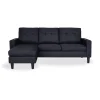 Sofá MILKA con Chaise Long Negro en Negro - Sillones y sofás, Uruguay | Soy Hogar, vista 2