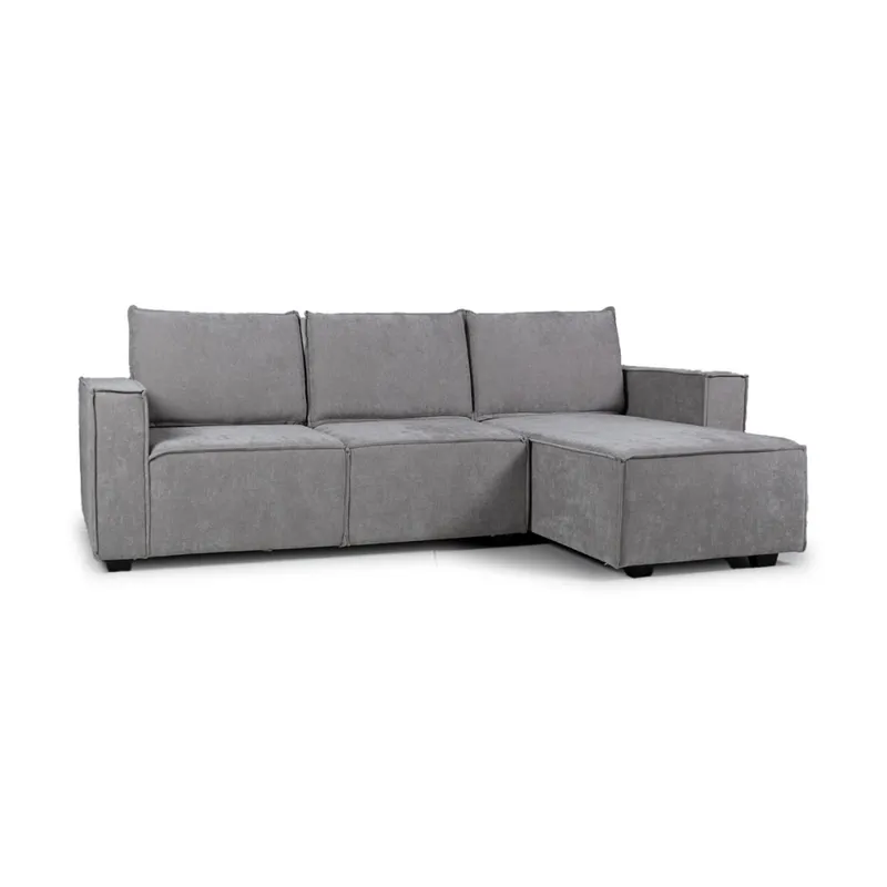 Rinconera Urban - Tela Microfibra - Chaise derecho - 12074 (Ceniza) en Gris - Sillones y sofás, Uruguay | NYR