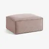 Reposapiés Blok 90 x 70 cm - pana rosa en Rosa - Butacas, banquetas y puffs, Uruguay | Kavehome, vista 1 de 6