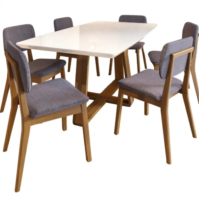 Mesa de Comedor Wood - Línea Nevada en Multicolor - Mesas de comedor, Uruguay | Ecowood, vista 4