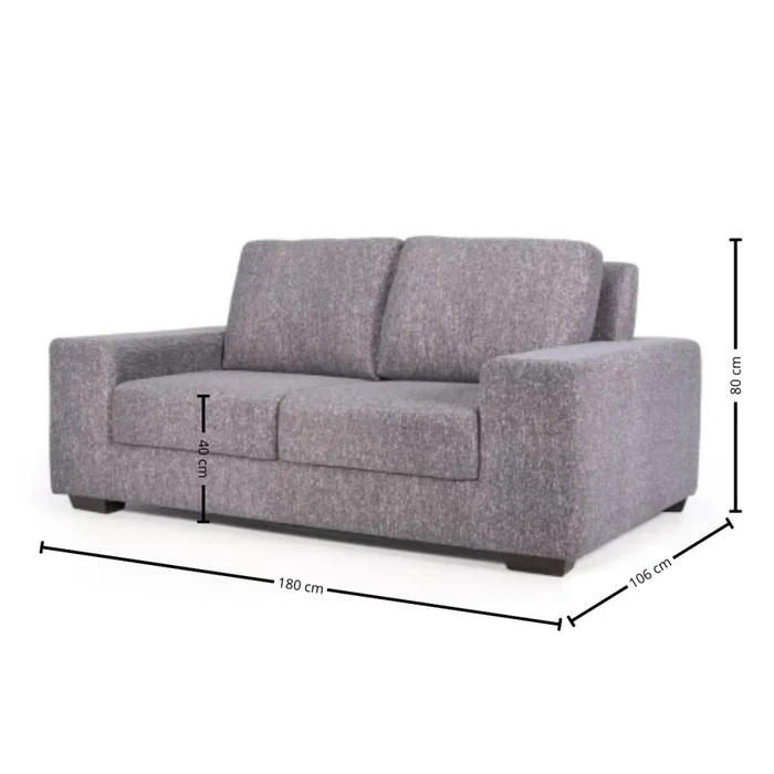 Sofá Boston - Tela Aquaclean Sustentable - 2 cuerpos - A fabricar en Patrón - Sillones y sofás, Uruguay | Nyr, vista 4
