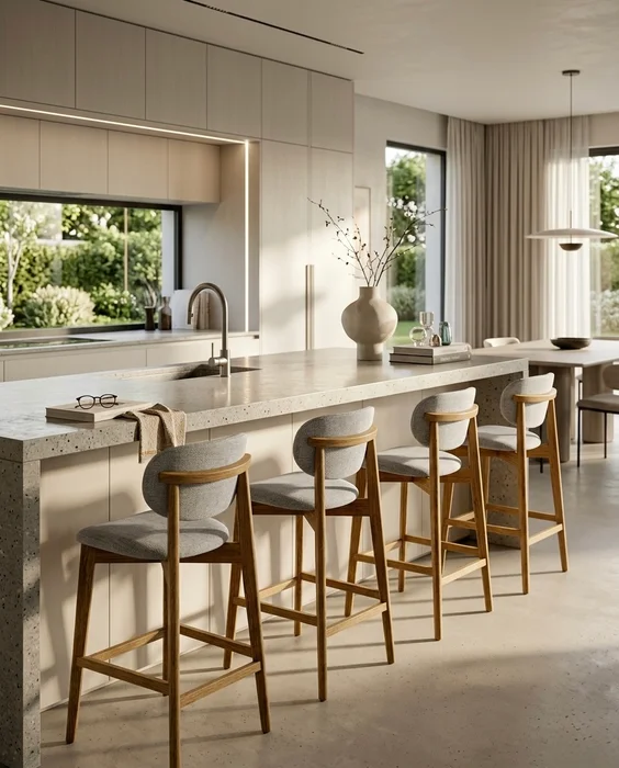 BANQUETA AXIS Miel y Gris claro T327C en Amarillo - Muebles, Uruguay | Indrana, vista 7