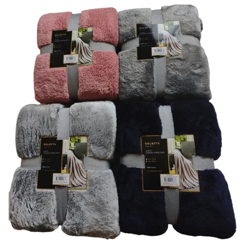 MANTA SHERPA EXTRA SOFT 150x200CM SURTIDO en Multicolor - Textiles, Uruguay | Decohogar