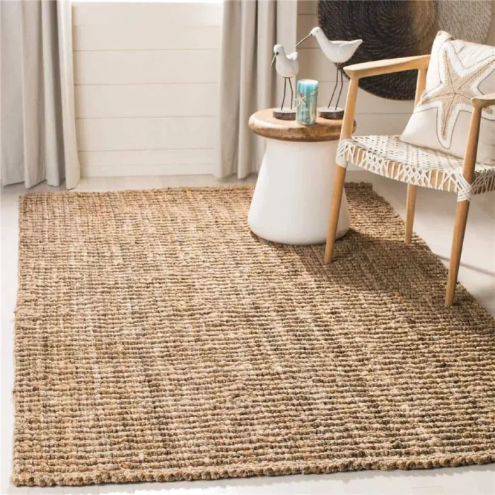 Alfombra de yute (tamaño M) en Madera natural - Textiles, Uruguay | Concetto Casa