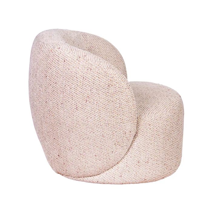 Butaca Giratoria Tela Multicolor Harp Multicol en Beige - Sillones y sofás, Uruguay | Divino, vista 3