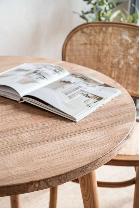 MESA COMEDOR NORDICA - OLMO NATURAL - 0.90 MTS en Madera natural - Mesas de comedor, Uruguay | La Iberica, vista 2