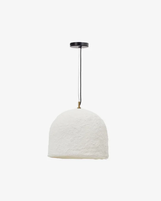 Lámpara de techo Sineu de papel maché blanco Ø 34,5 cm en Blanco - Lámparas colgantes, Uruguay | Kavehome