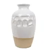 FLORERO JARRON 8.5x8.5x14.5CM CERAMICA BLANCO/NATURAL en Blanco - Jarrones, Uruguay | Decohogar, vista 2 de 3