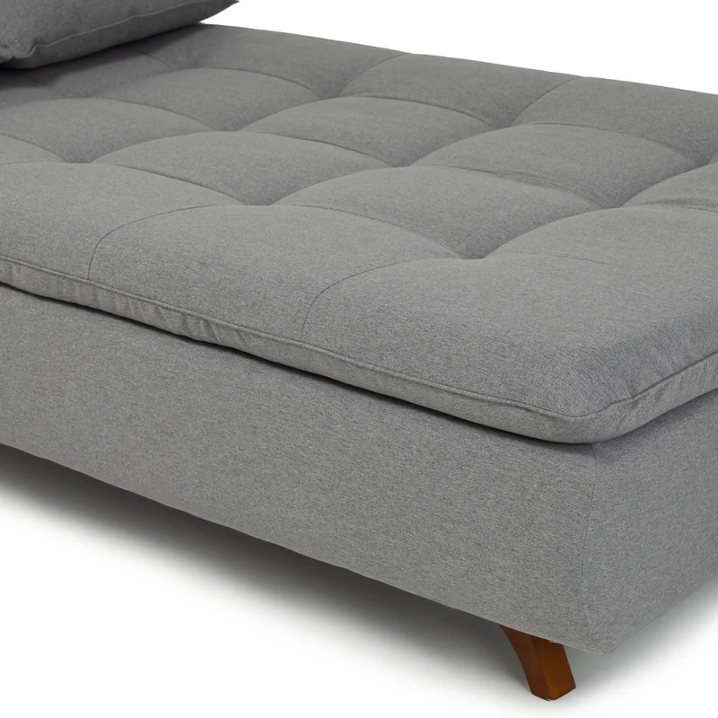Sofá Cama Maira - Tela Rústica - 9910 (Lino Gris) en Gris - Sillones y sofás, Uruguay | Nyr, vista 5