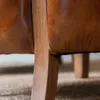 BUTACA WOOLY - WALNUT Y CUERO ITALIANO ENVEJECIDO - Butacas, banquetas y puffs, Uruguay | La Iberica, vista 17 de 22