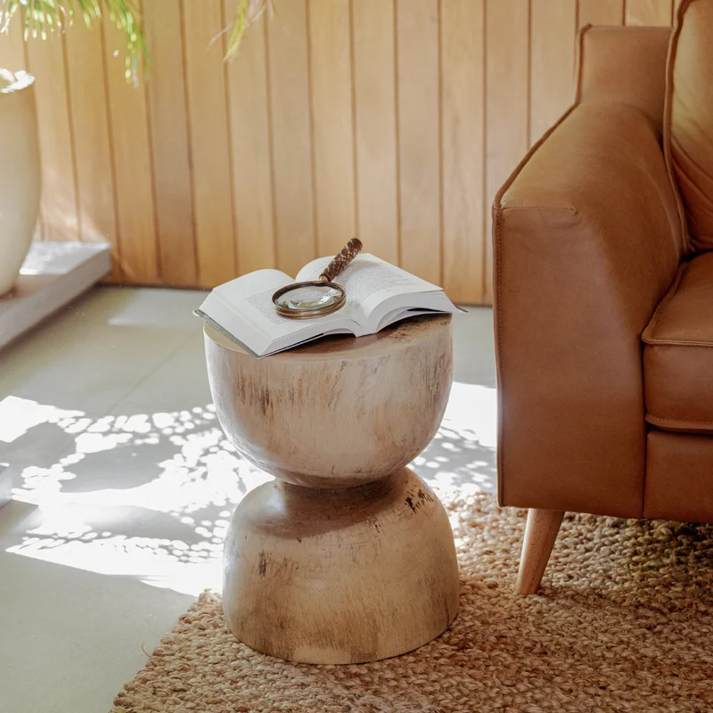 Mesa de Arrime / Banco Bora L en Madera natural - Butacas, banquetas y puffs, Uruguay | Casakos, vista 5