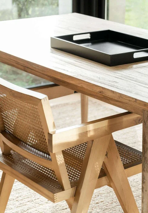 MESA COMEDOR NORDICA - OLMO NATURAL - 1.80 X 0.90 MTS en Madera natural - Mesas de comedor, Uruguay | La Iberica, vista 9