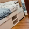 Cama Madera Maciza Con Cajones - Queen - Blanco - Dormitorio, Uruguay | Ecowood, vista 9 de 14