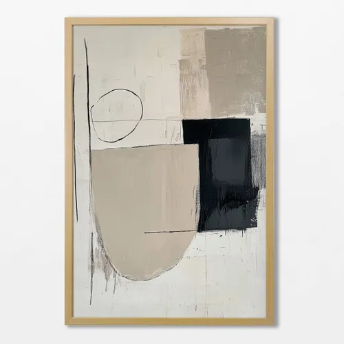 Abstractos Neutros - Serie N.10 en Multicolor - Láminas, Uruguay | La Cuadrería