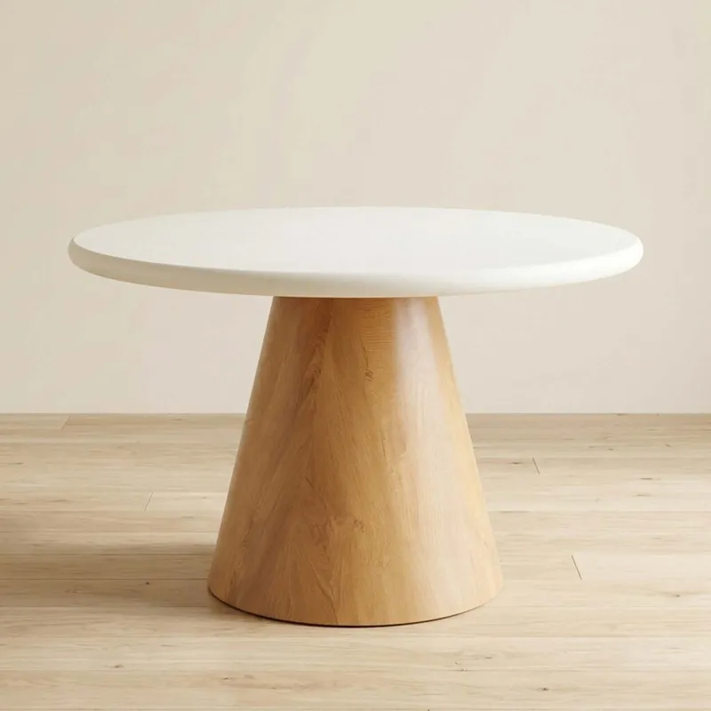 Mesa De Comedor Mdf-y-microcemento Cleo en Multicolor - Mesas de comedor, Uruguay | Divino
