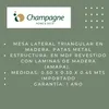 MESA LATERAL TRIANGULAR - MADERA GRAFITO en Gris - Mesas de living, Uruguay | Champagne Home, vista 3 de 4