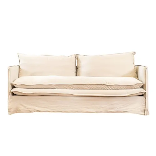 Sillón Manu 3 Cuerpos - Beige en Beige - Sillones y sofás, Uruguay | Berna home