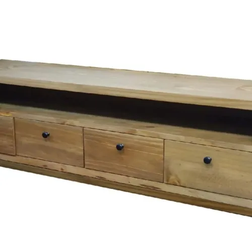 Rack LÍNEA DE CAMPO 1.40m en Madera natural - Muebles para TV, Uruguay | Finkel