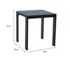 Mesa de exterior Rhodas - 70x70cm en Negro - Mesas de living, Uruguay | Walnut, vista 4 de 4