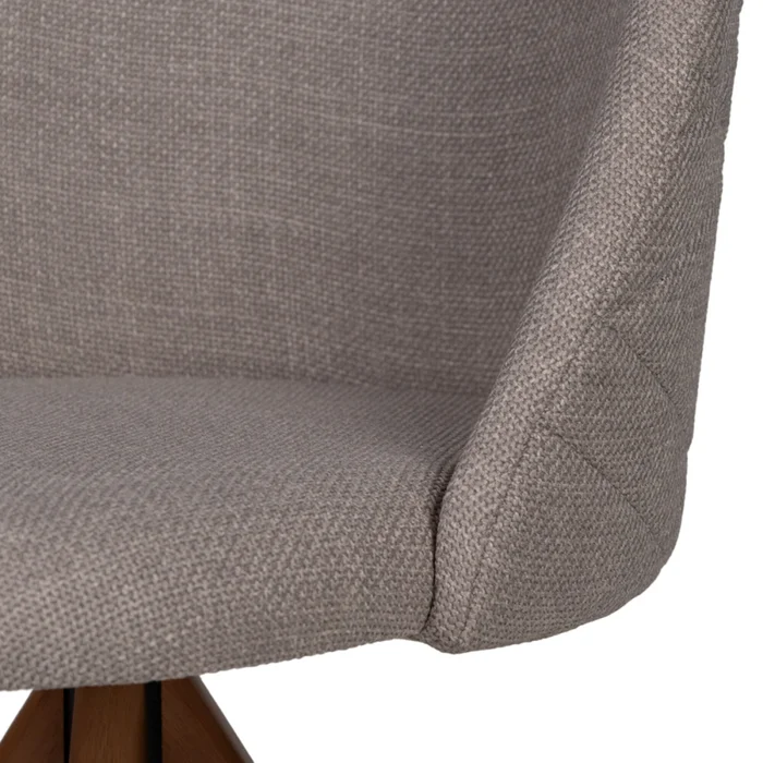 Silla Giratoria Karol 141- Tela Microfibra - A6 (Tostado) en Beige - Butacas, banquetas y puffs, Uruguay | Nyr, vista 5