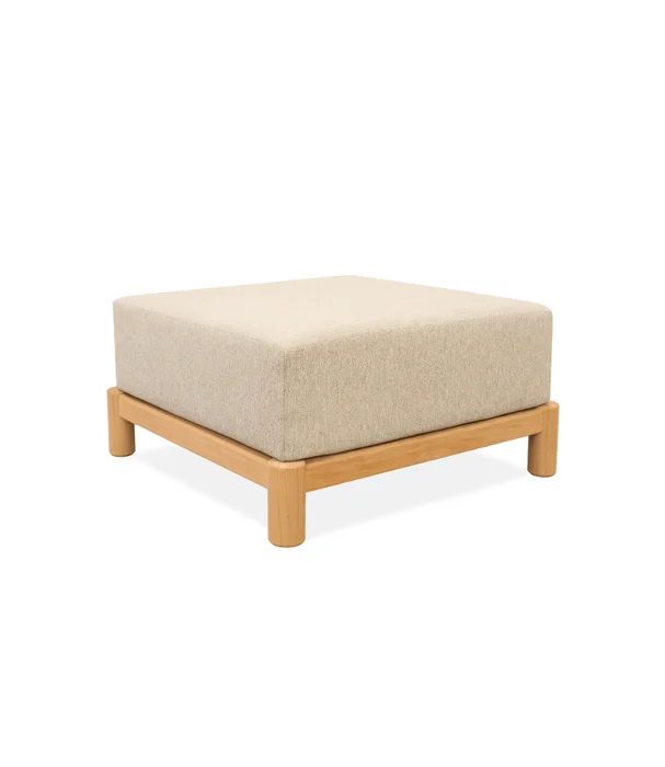 PUFF LARA OUTDOOR TEKA CON ALMOHADÓN 87X89 en Beige - Muebles para el exterior, Uruguay | Más Infinito Casa