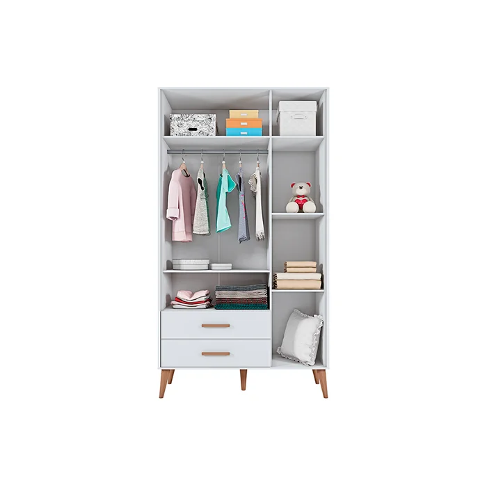 ROPERO ZOE 3 PUERTAS - 23A OFF WHITE ACETINADO 333898728 - Roperos y placares, Uruguay | Rosas Hermanos, vista 2