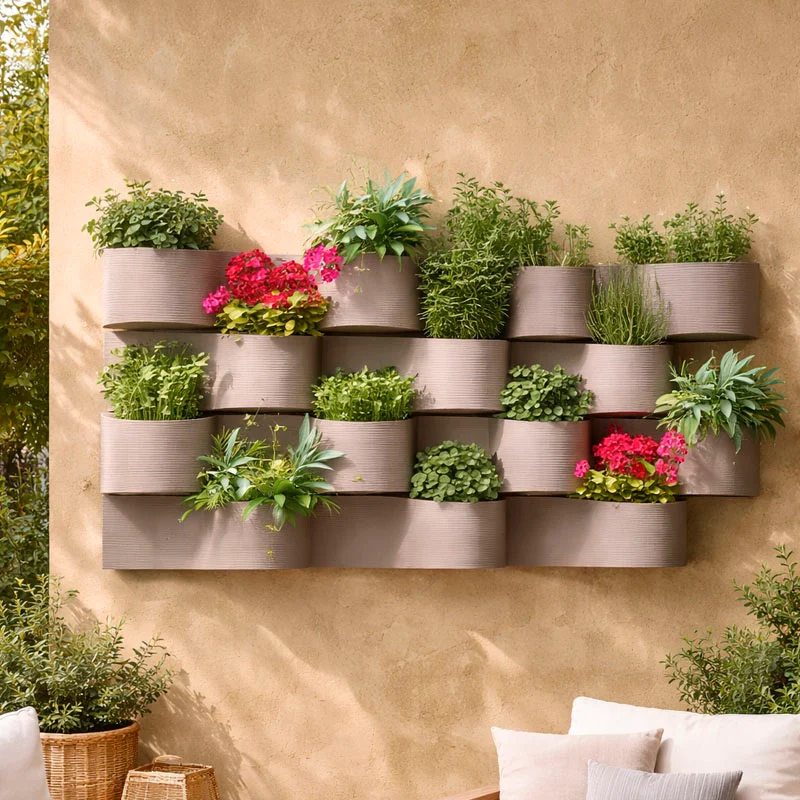 Maceta de pared Babilonia por 2 Unidades en Marrón - Macetas, Uruguay | Alta Gracia Deco, vista 4