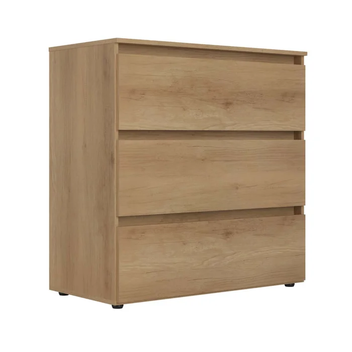Cómoda 3 Cajones Mdp Marron Condessa en Madera natural - Cómodas, Uruguay | Divino, vista 2