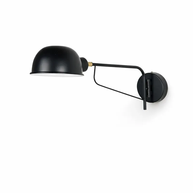 Luminaria de Pared Hudson en Negro - Lámparas colgantes, Uruguay | Samic